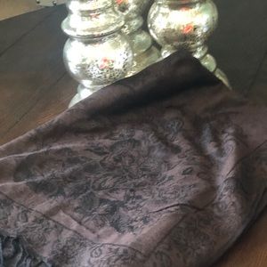 Beautiful brown with black detail scarf.